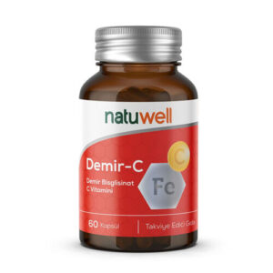 Natuwell Iron & Vitamin C Supplement - 60 Capsules
