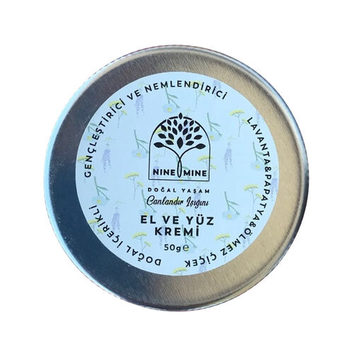 Nine Mine Natural Moisturizing Hand & Face Cream - 50ml