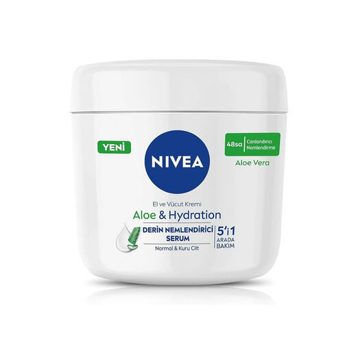 Nivea Aloe Hydration Cream 400ml - Moisturizing Hand & Body