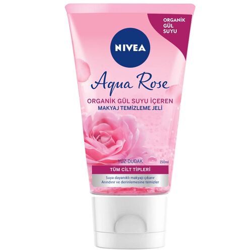 Nivea Aqua Rose Cleansing Gel 150ml - Gentle Makeup Remover