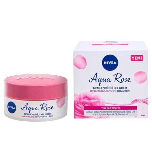 Nivea Aqua Rose Gel Cream 50ml - Hydrating Moisturizer