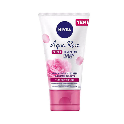 Nivea Aqua Rose 3-in-1 Cleanser & Peeling Mask 150 ml