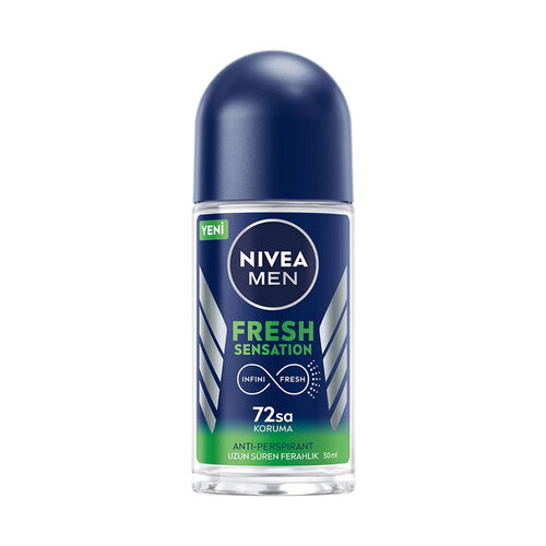 Nivea Men Fresh Sensation Roll-On 50ml - Long-Lasting Protection