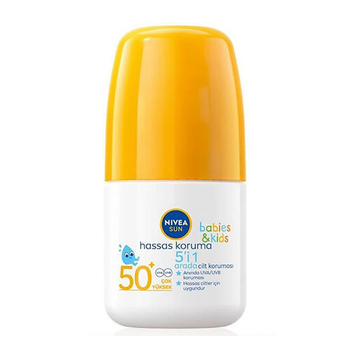 Nivea Sun Kids SPF 50+ Roll-on Sunscreen 50ml Sensitive Care