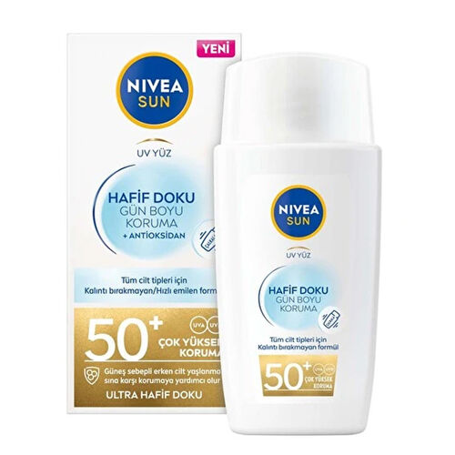 Nivea Sun SPF 50 Lightweight Sunscreen Cream 40ml