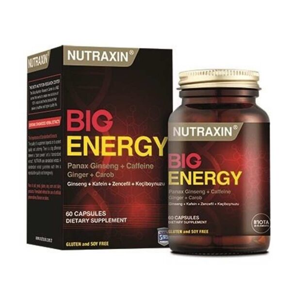 Nutraxin Big Energy Tablets - Natural Energy Boost 60ct