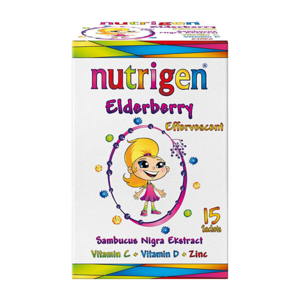 Шипучие таблетки Nutrigen Elderberry для поддержки иммунитета