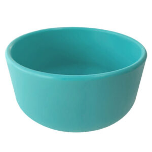 OiOi Aqua Green Silicone Bowl for 6 Months+ - Suction Base