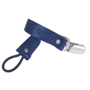 OiOi Dark Blue Clip Pacifier & Teether Strap for Babies 0+