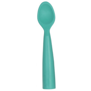 OiOi Aqua Green Silicone Food Spoon for 6 Months+ Babies