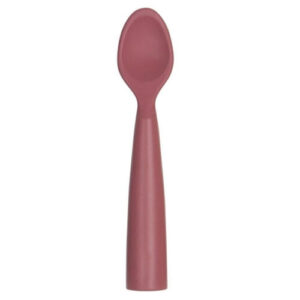 OiOi Claret Red Silicone Food Spoon for 6+ Months Baby