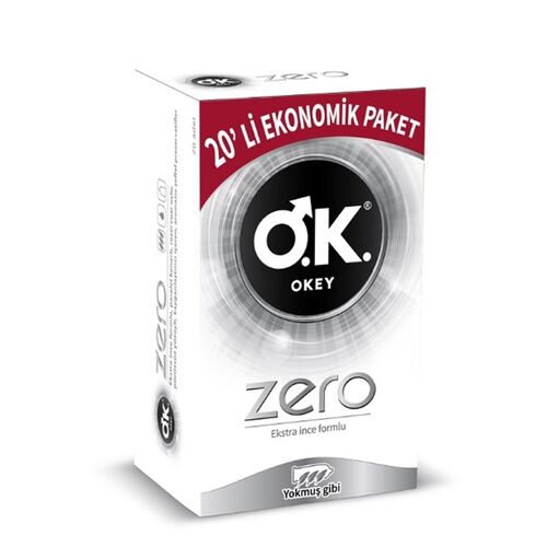 Okey Zero Extra Thin Condoms - 20 Pieces for Ultimate Comfort