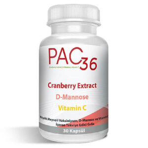 PAC 36 Cranberry Extract with D-Mannose & Vitamin C 30 Caps