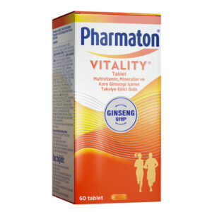 Pharmaton Vitality 60 Tablets - Energy & Immune Support Supplement
