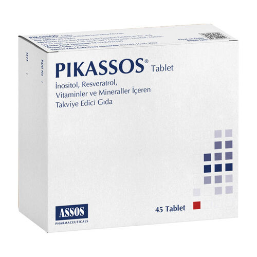 Pikassos Inositol & Resveratrol 45 Tablets for Wellness Support
