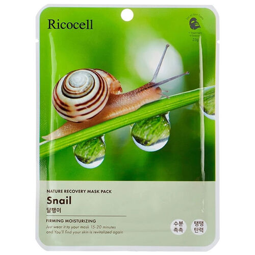 Ricocell Snail Recovery Mask Pack - 23g Hydrating Treatment