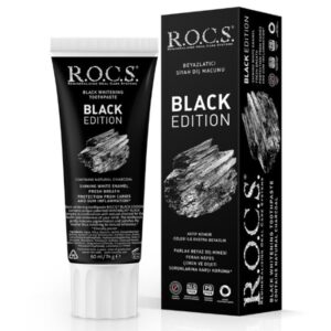 ROCS Black Edition Whitening Toothpaste with Charcoal 60ml