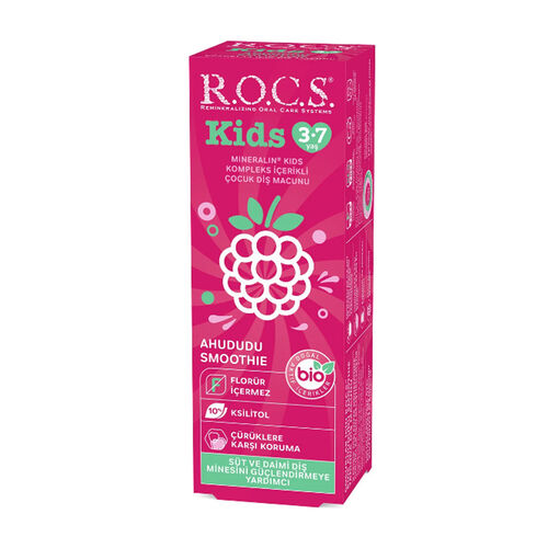 Rocs Kids Raspberry Smooth Toothpaste 3-7 Years