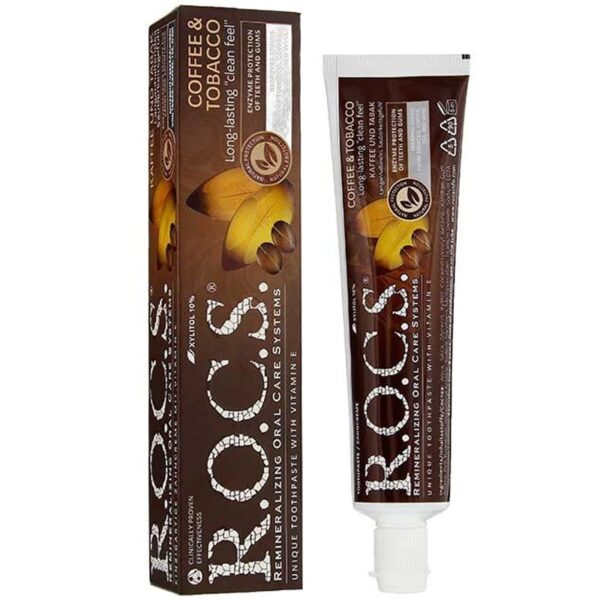 ROCS Anti-Stain Toothpaste 60ml - Whitens & Freshens Breath