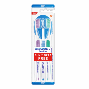 Sensodyne Soft Sensitive Toothbrush Set of 3 - Gentle Care