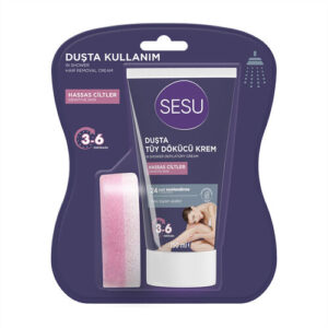 Sesu Sensitive Shower Hair Removal Cream 150 ml - Fast & Gentle
