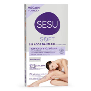 Sesu Soft Oat Wax Strips - 32-Pack for Smooth Skin