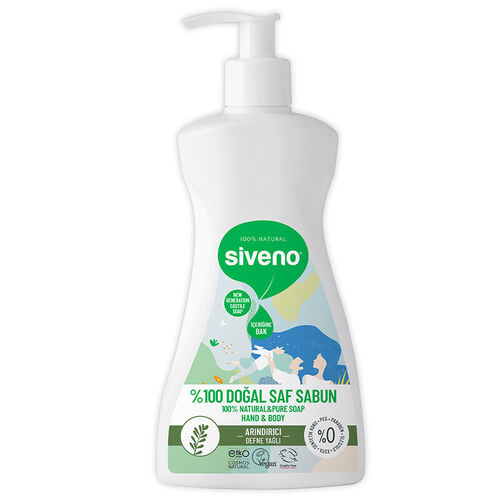 Siveno Bay Leaf Oil Natural Liquid Soap 300ml - Pure Cleanse