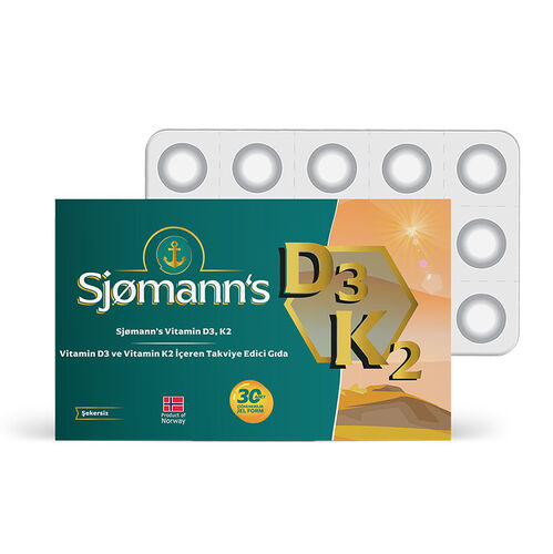 Sjomann's Chewable Vitamin D3 & K2 Gel Capsules