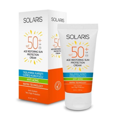 Solaris Anti-Aging Sunscreen Cream SPF 50 - 50ml UV Protection