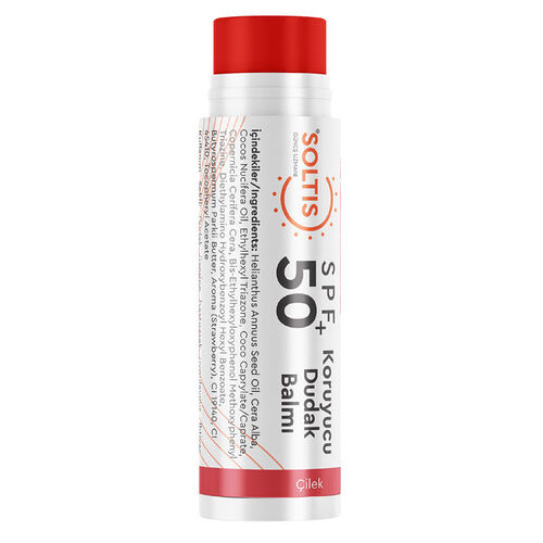 Soltis Strawberry Lip Moisturizer SPF50+ - 5ml Hydrating Balm
