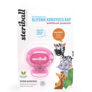 Чехол для зубной щетки Steriball с зебровым принтом для путешествий