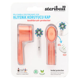 Steriball Orange Hygienic Toothbrush Container for Travel