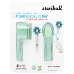 Steriball Green Hygienic Toothbrush Holder for Travel & Home