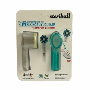 Steriball Hygienic Toothbrush Case - Transparent & Blue