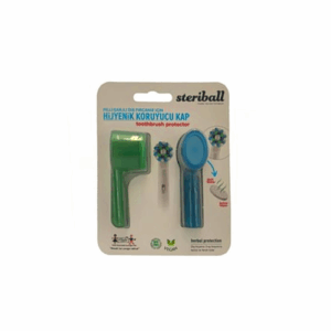 Steriball Hygienic Toothbrush Holder for Electric Brushes - Green & Blue