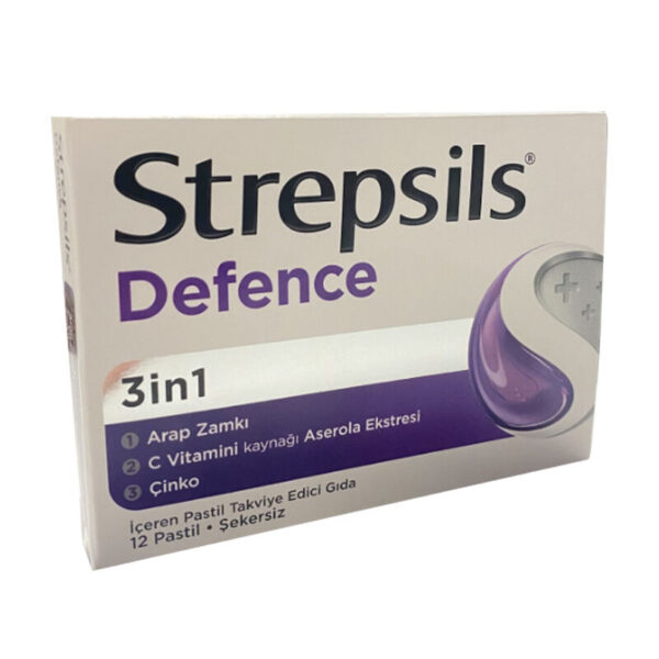 Леденцы Strepsils Defense для поддержки иммунитета и здоровья горла
