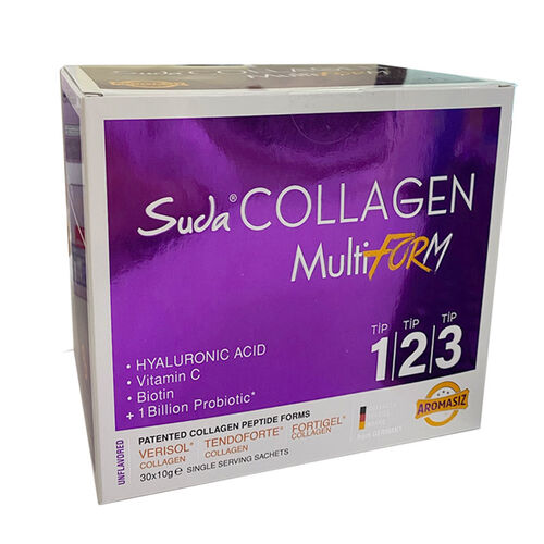 Suda Collagen MultiForm Unflavored Powder 30 x 10g Packs