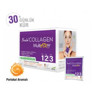 Suda Collagen Multiform+ with Magnesium - Orange Flavor 30x15g