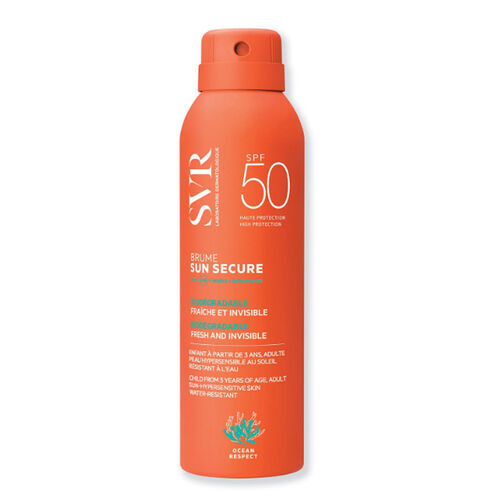 بخاخ SVR سون سيكيور للحماية من الشمس SPF 50+ 200 مل - واقي شمس مقاوم للماء