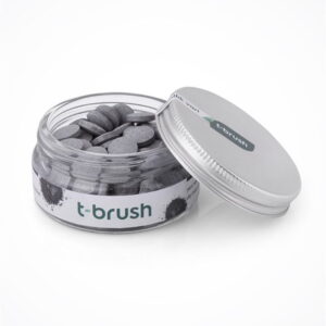 Таблетки для зубной пасты с активированным углем T-Brush без фтора