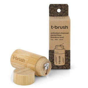 T-Brush Charcoal Bamboo Dental Floss - Eco-Friendly Clean