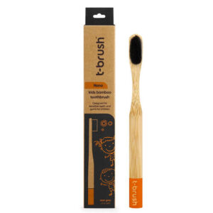 فرشاة الأسنان الناعمة للأطفال T-Brush Nano باللون الأسود - قطعة واحدة