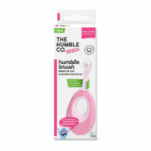 Humble Co Baby Training Toothbrush - Eco-Friendly Pink Design