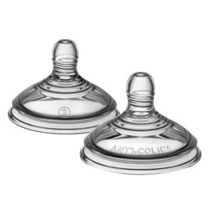 Tommee Tippee Anti-Colic Medium Flow Feeding Bottle Pacifier 2-Pack