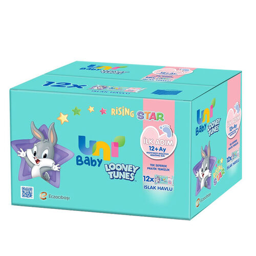 Uni Baby First Step Wet Wipes 12 Pack - Gentle & Soothing Clean