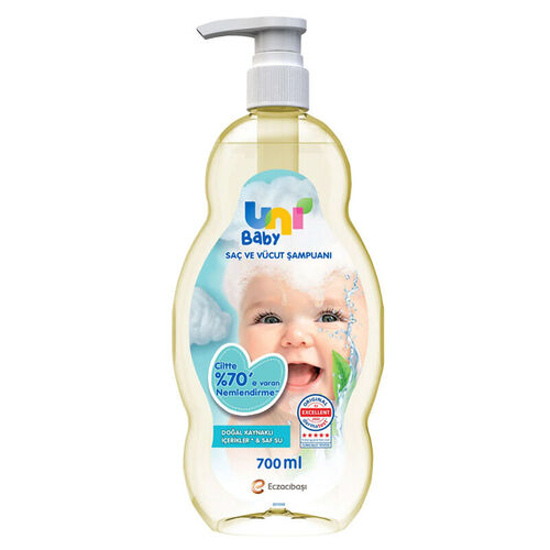 Uni Baby Hair & Body Shampoo 700ml - Gentle
