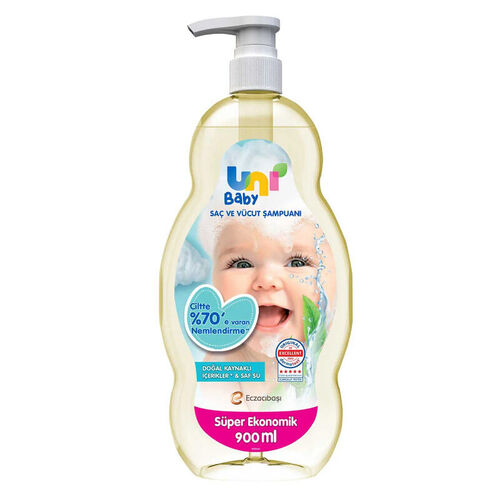 Uni Baby Hair & Body Shampoo 900ml - Gentle