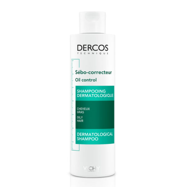 Vichy Dercos Oil Control Shampoo 200ml | Anti-Oiling Care
