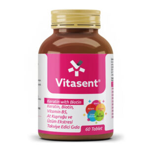 Таблетки Vitasent с кератином и биотином для волос и ногтей