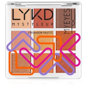 لوحة ظلال العيون LYKD 9 قطع - ألوان عسلية دافئة لتعزيز جمال عينيك